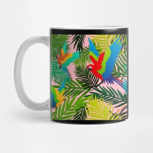 Tropical Parrot Pattern Mug